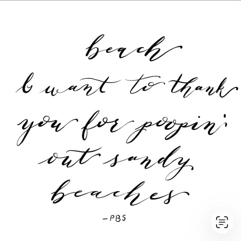 Examples of different calligraphy font styles including formal, romantic, beach, and modern lettering used for weddings and events.